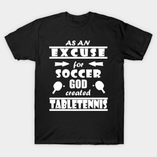 Table Tennis Forehand Backhand Table Tennis Bat T-Shirt